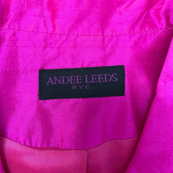 Vintage Hot Pink Silk Blazer - Picture 4 of 13